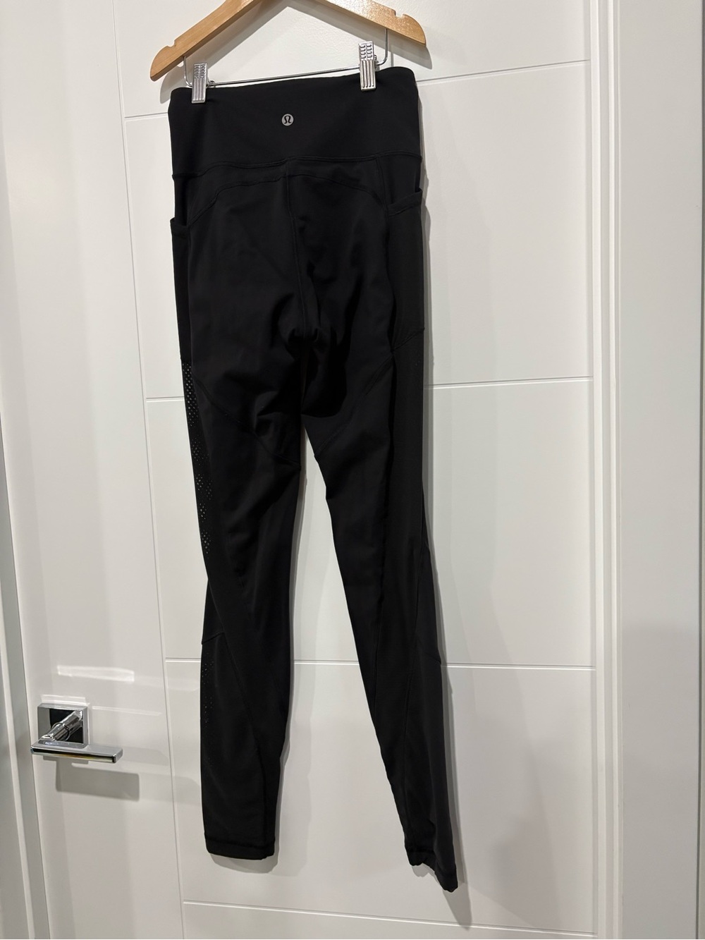 lululemon athletica Black Perforated High-Rise Leggings